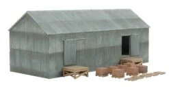 Walthers Cornerstone Brickworks Storage Building -- Kit - 9 X 4-1/4 X 3-1/2" 22.5 X 10.6 X 8.7cm