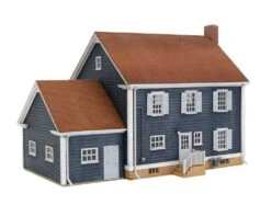 Walthers Cornerstone Colonial House -- Kit - 6-3/4 X 5 X 4-3/4" 17.1 X 12.7 X 12cm - HO -Model Train Toy Store lg933 4153 2