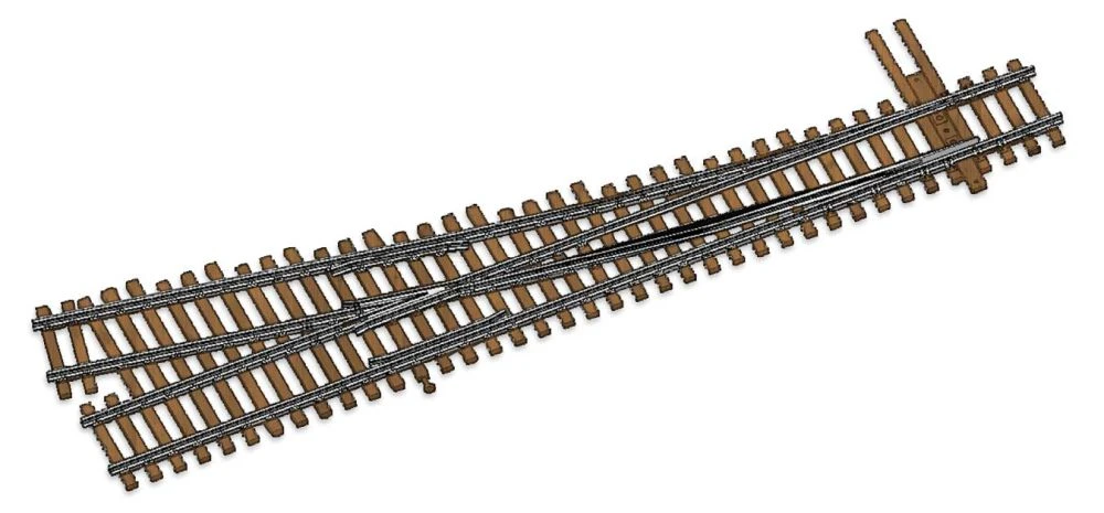 Walthers Track Code 100 Nickel Silver DCC-Friendly #4 Turnout -- Right Hand - HO 3 Walthers Track Code 100 Nickel Silver DCC-Friendly #4 Turnout -- Right Hand - HO