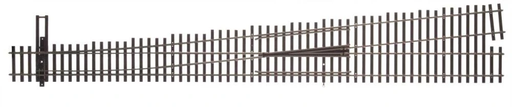 Walthers Track Code 83 Nickel Silver DCC-Friendly #10 Turnout -- Left Hand - HO