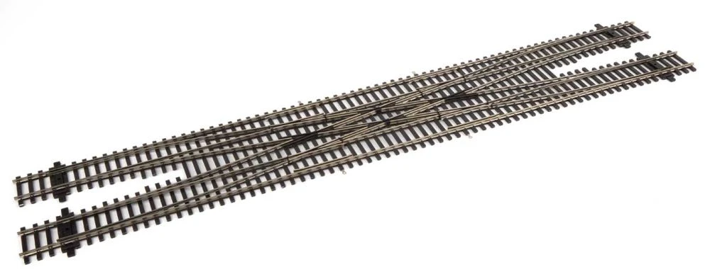 Walthers Track Code 83 Nickel Silver DCC-Friendly #6 Double Crossover - HO 3 Walthers Track Code 83 Nickel Silver DCC-Friendly #6 Double Crossover - HO