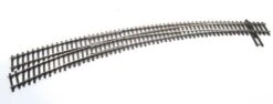 Walthers Track Code 83 Nickel Silver DCC-Friendly Curved Turnout - 24 And 28" Radii -- Left Hand -