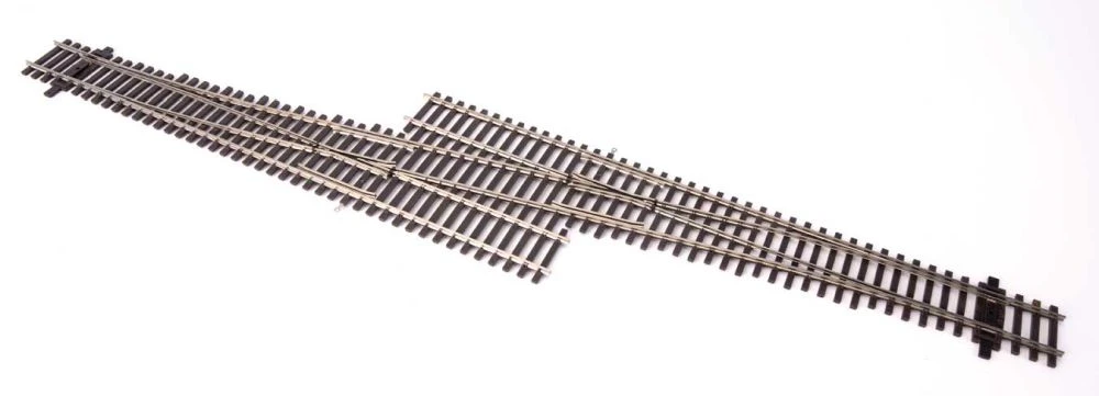 Walthers Track Code 83 Nickel Silver DCC Friendly Number 6 Single Crossover Turnout -- Left Hand -
