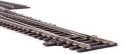 Walthers Track Code 83 Nickel Silver DCC Friendly Number 6 Single Crossover Turnout -- Right Hand -Model Train Toy Store lg948 83076 2