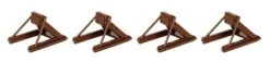 Walthers Track Assembled Track Bumper 4-Pack -- Rust Brown - HO