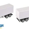 Walthers SceneMaster International 4900 Truck - Assembled -- Dual-Axle Refrigerated Van (orange Ca -Model Train Toy Store lg949 11393