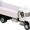 Walthers SceneMaster International? 7600 3-Axle Heavy-Duty Dump Truck - Assembled -- White With Ra -Model Train Toy Store lg949 11660