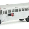 Walthers SceneMaster International? MOW Crew Bus -- White W/Railroad Maintenance-of-Way Logo Decal -Model Train Toy Store lg949 11702