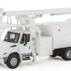 Walthers SceneMaster International? 4300 2-Axle Truck With Tree Trimmer Body - Assembled -- White -Model Train Toy Store lg949 11745
