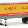 Walthers SceneMaster 35' Fluted-Side Trailer 2-Pack - Assembled -- Union Pacific (Armour Yellow, R -Model Train Toy Store lg949 2406