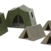Walthers SceneMaster Camping Tents -- 4 Small, 2 Large - HO -Model Train Toy Store lg949 4165