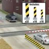 Walthers SceneMaster Quiet Crossing Lane Markers -- Kit (yellow, Black Stripes) - HO 2 Walthers SceneMaster Quiet Crossing Lane Markers -- Kit (yellow, Black Stripes) - HO -Model Train Toy Store lg949 4168