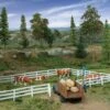 Walthers SceneMaster 3-Rail Farm Fence (Scale Model) -- Kit - HO -Model Train Toy Store lg949 4202