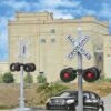 Walthers SceneMaster Crossing Flashers W/Relay Box -- Set Of 2 Working Signals (Use With #949-4359 -Model Train Toy Store lg949 4333