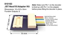SoundTraxx JST-NEXT18 Adapter -Model Train Toy Store lgSTX 810163 2
